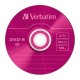 DVD-R 4,7 Go 16x en slimcase 5 pièces Verbatim Coleur Surface